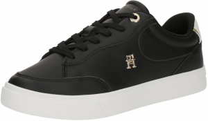 TOMMY HILFIGER Nízke tenisky 'Essential Chic Court'  zlatá / čierna