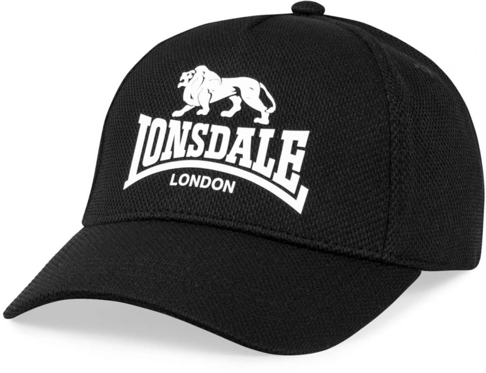 LONSDALE Čiapka 'BECKBURY'  čierna / biela