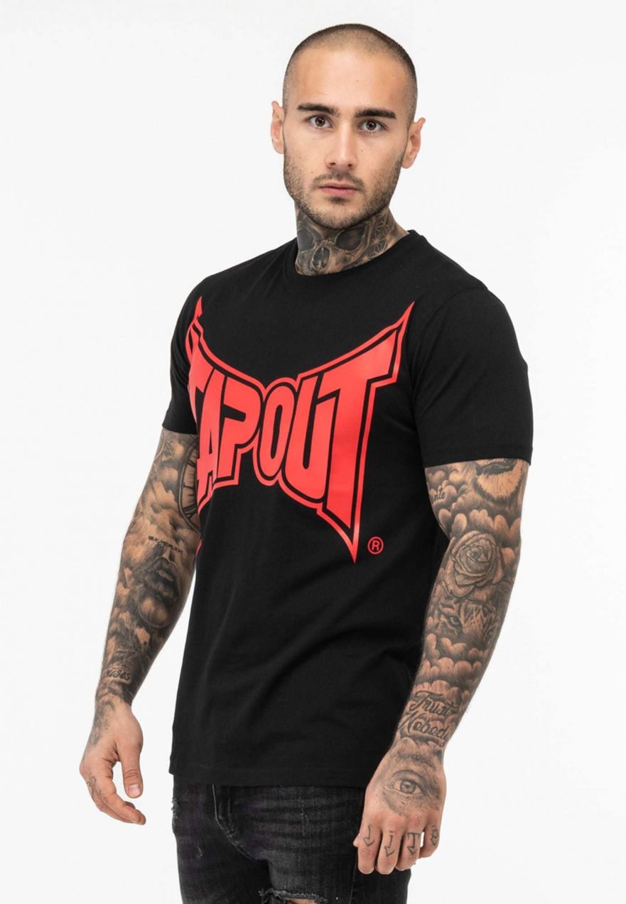Tapout Tričko  krvavo červená / čierna