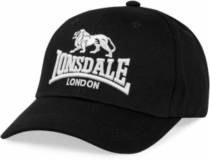 LONSDALE Čiapka 'SALFORD'  čierna / biela