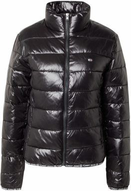 Tommy Jeans Prechodná bunda 'ESSENTIAL'  čierna