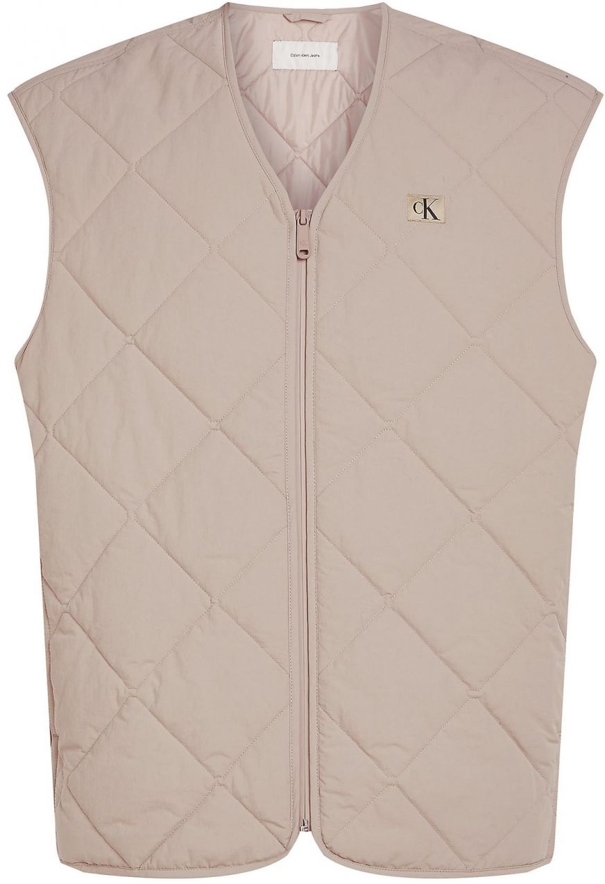 Calvin Klein Jeans Vesta  béžová / čierna