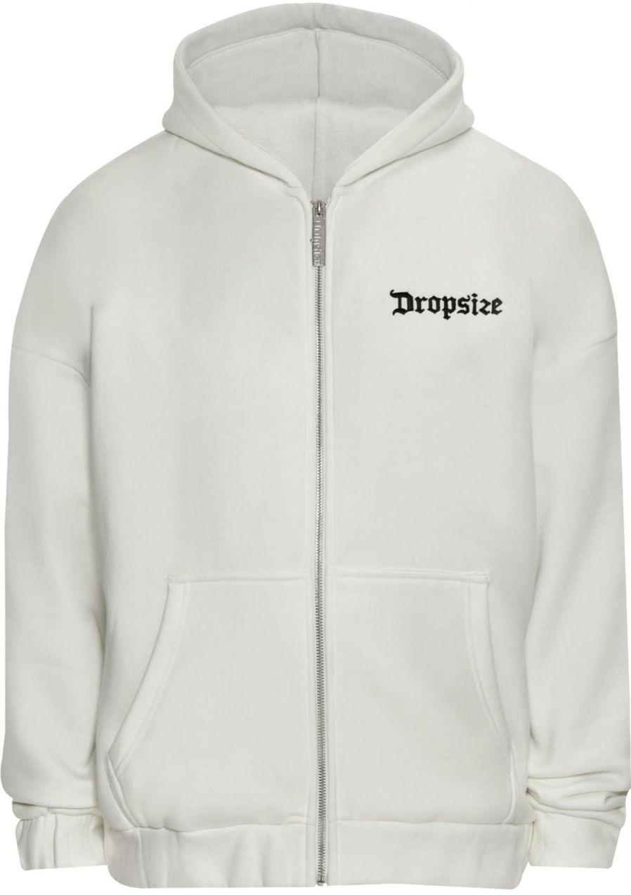 Dropsize Tepláková bunda  čierna / biela