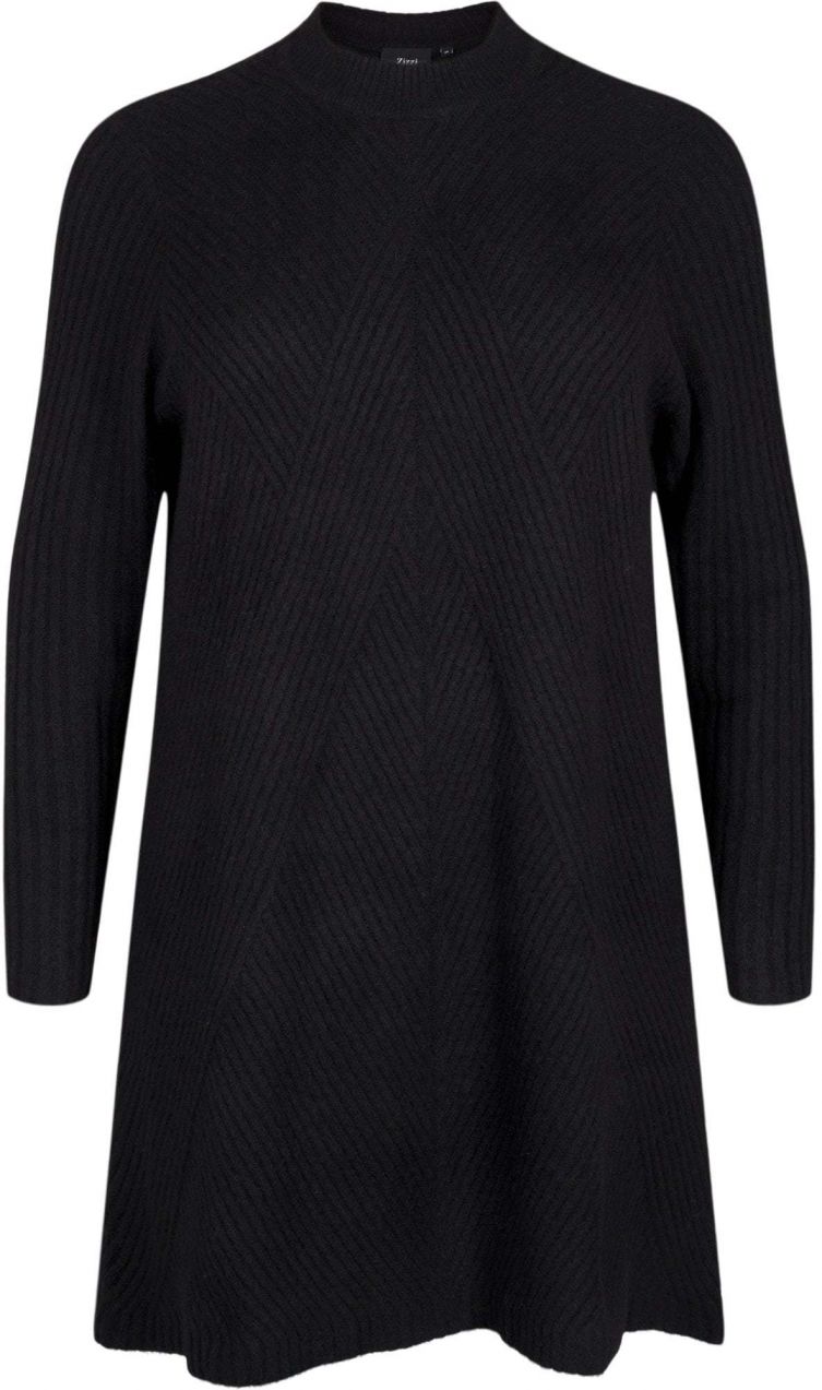 Zizzi Pletené šaty 'CACOMFY'  čierna