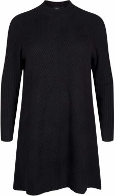 Zizzi Pletené šaty 'CACOMFY'  čierna