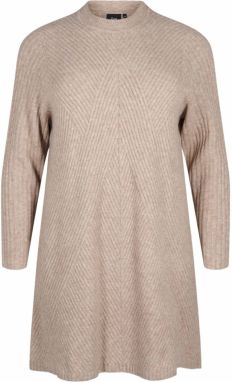 Zizzi Pletené šaty  tmavošedá