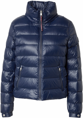 TOMMY HILFIGER Prechodná bunda  námornícka modrá / krvavo červená / biela