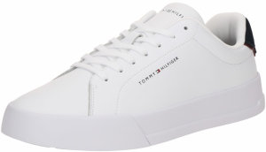 TOMMY HILFIGER Nízke tenisky 'COURT ESS'  tmavomodrá / biela