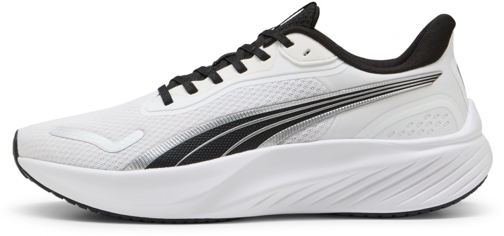 PUMA Bežecká obuv 'Pounce Lite'  čierna / strieborná / biela