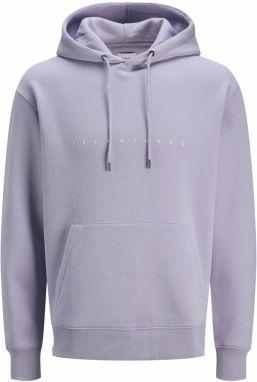 JACK & JONES Mikina 'JJEStar'  levanduľová / biela