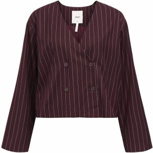 OBJECT Blejzer 'OBJShay'  vínovo červená / biela