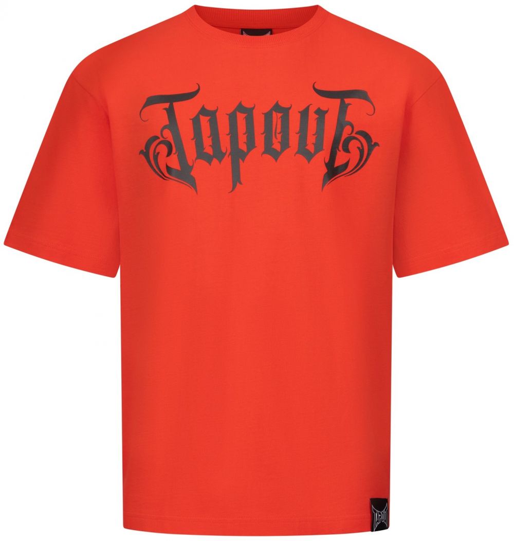 Tapout Tričko 'SIMPLY BELIEVE'  antracitová / červená / svetločervená