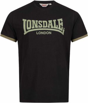 LONSDALE Tričko 'TOWNHEAD'  olivová / čierna
