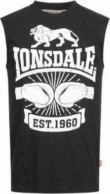 LONSDALE Tričko 'CLEATOR'  čierna / biela