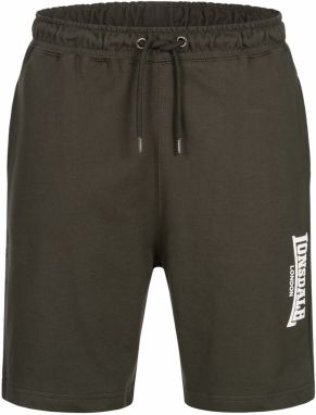 LONSDALE Športové nohavice 'FRINGFORD'  kaki / biela