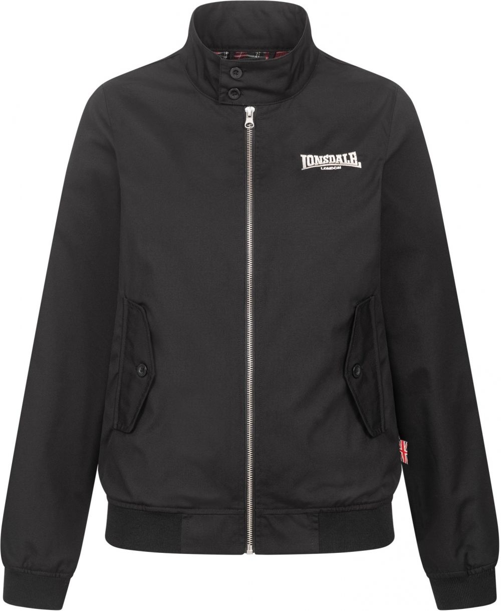 LONSDALE Prechodná bunda ' RODEEN '  čierna / biela