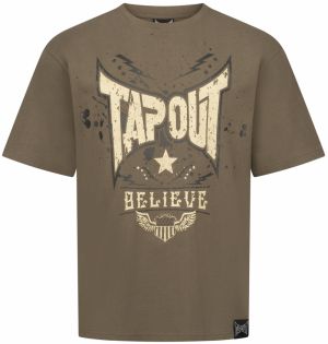 Tapout Tričko ' DOYLEN '  hnedá / žltá / sivá / čierna
