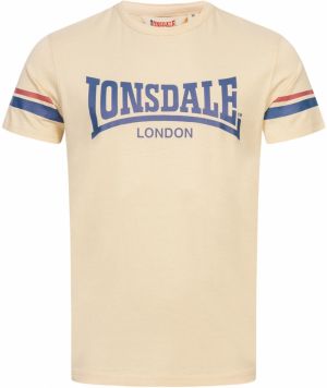 LONSDALE Tričko ' CREICH '  piesková / modrá / červená