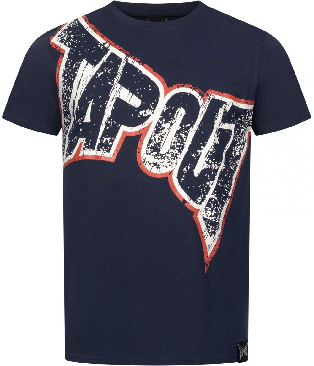 Tapout Tričko 'BERNARDINO'  námornícka modrá / krvavo červená / biela