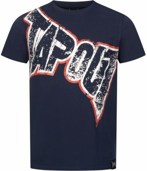 Tapout Tričko 'BERNARDINO'  námornícka modrá / krvavo červená / biela