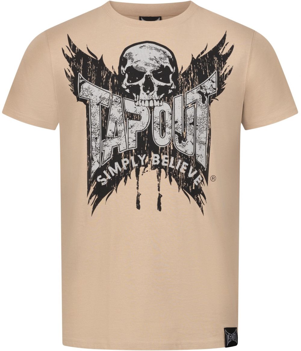 Tapout Tričko 'CRESTON'  piesková / svetlosivá / čierna