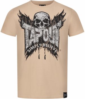 Tapout Tričko 'CRESTON'  piesková / svetlosivá / čierna