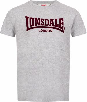 LONSDALE Tričko  tmavohnedá / sivá melírovaná
