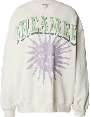 Monki Mikina  antracitová / kiwi / levanduľová / biela