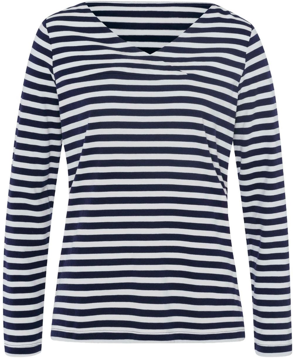 heine Tričko  tmavomodrá / biela