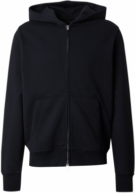 Abercrombie & Fitch Tepláková bunda  čierna