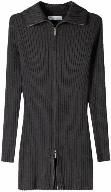 Bershka Kardigán  tmavosivá