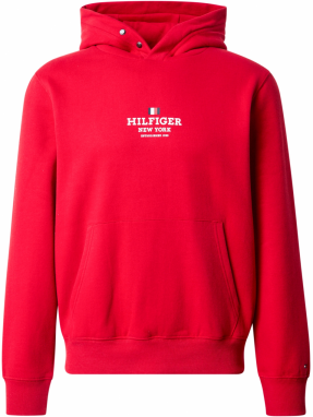 TOMMY HILFIGER Mikina  červená / biela