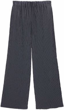 Pull&Bear Nohavice  námornícka modrá / šedobiela