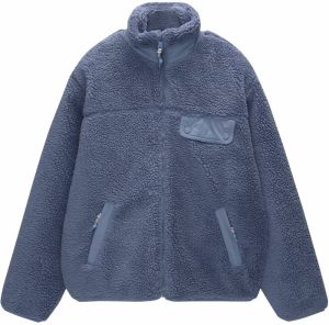 Pull&Bear Tepláková bunda  svetlomodrá