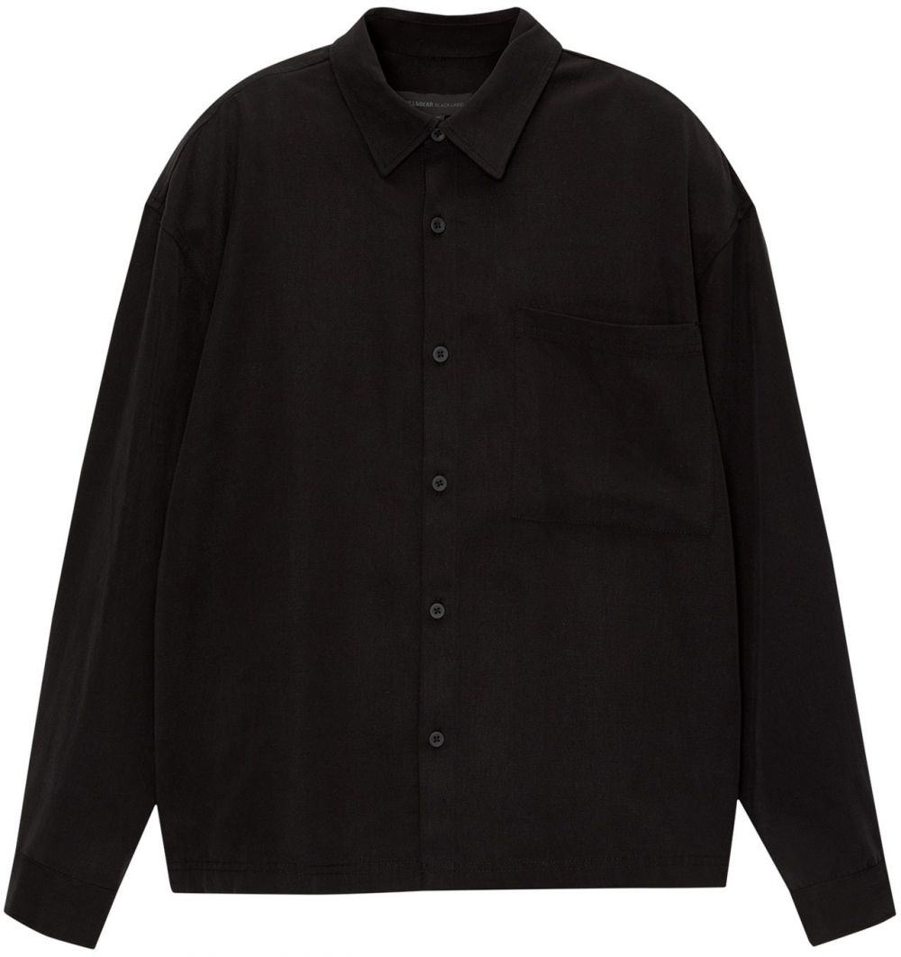 Pull&Bear Košeľa  čierna