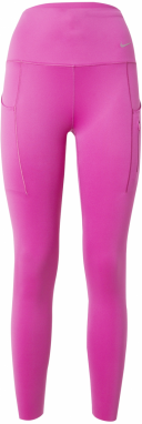NIKE Športové nohavice  fuksia / strieborná