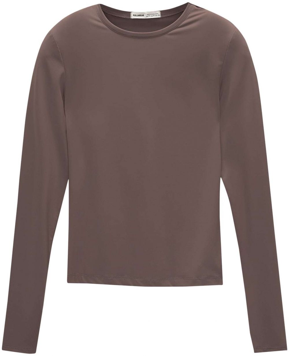 Pull&Bear Tričko  baklažánová