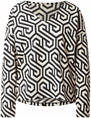 VERO MODA Tričko 'VMMERVE'  béžová / čierna