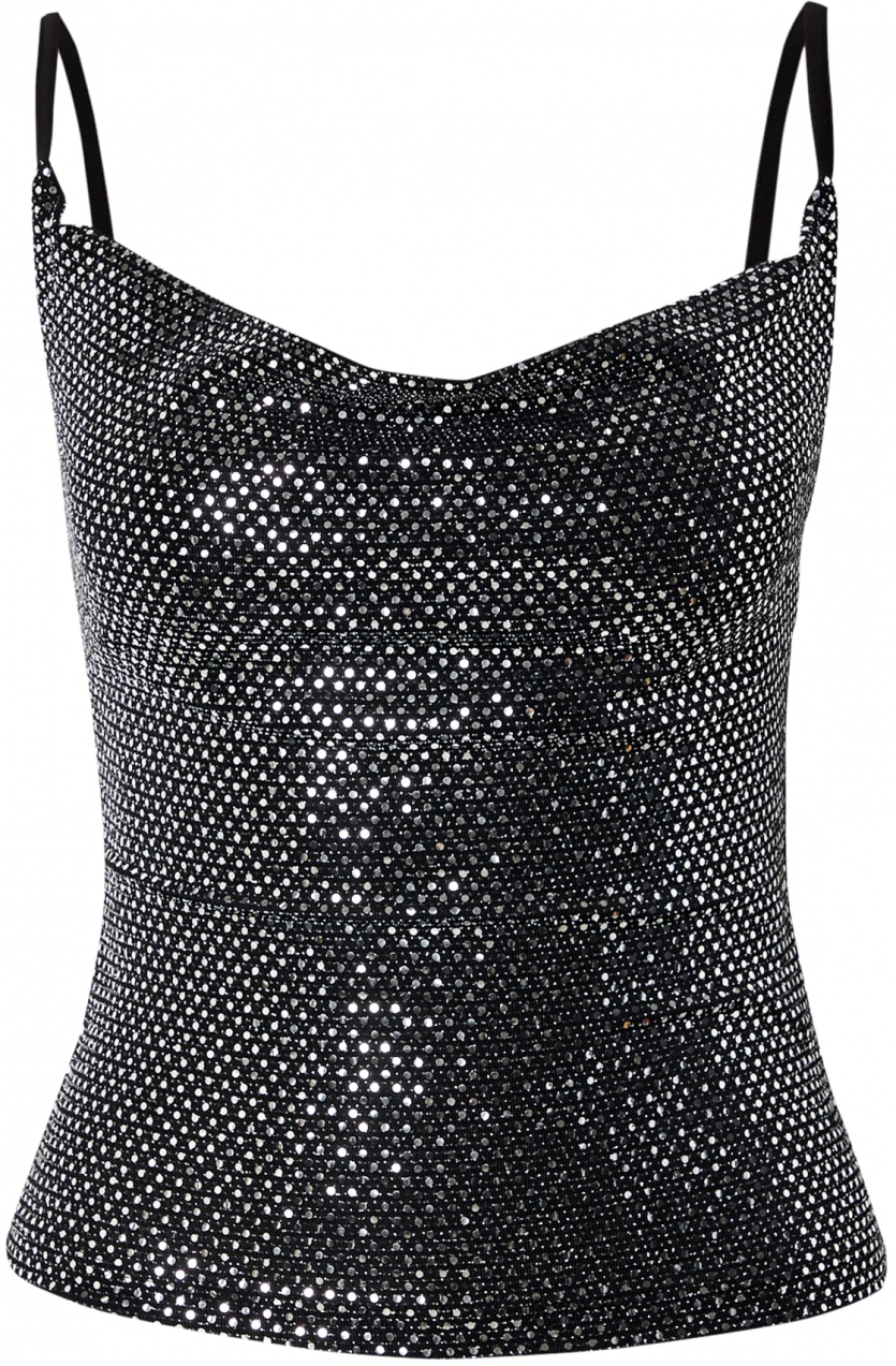 STUDIO SELECT Top 'Frej'  čierna / strieborná