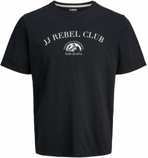 JJ Rebel Tričko 'JREBAN DREW'  čierna / šedobiela
