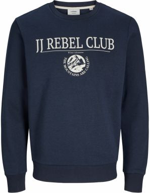JJ Rebel Mikina 'JREBANDREW'  tmavomodrá / biela