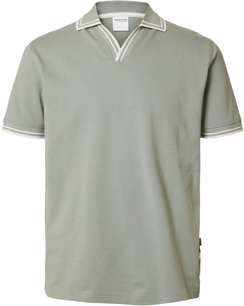SELECTED HOMME Tričko 'SLHJack'  mätová / biela