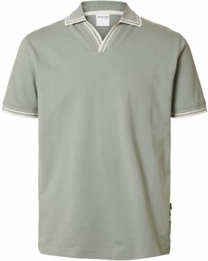 SELECTED HOMME Tričko 'SLHJack'  mätová / biela