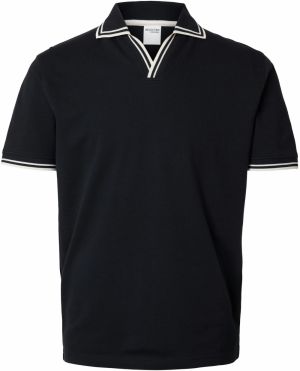 SELECTED HOMME Tričko 'SLHJack'  námornícka modrá / biela