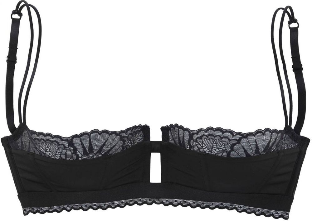 PETITE FLEUR Podprsenka 'Push-up bra'  čierna