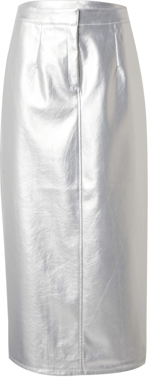 VILA Sukňa  strieborná