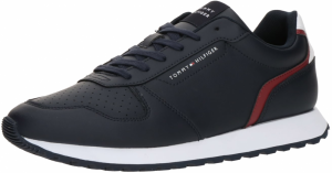 TOMMY HILFIGER Nízke tenisky 'NEW RUNNER'  námornícka modrá / tmavočervená