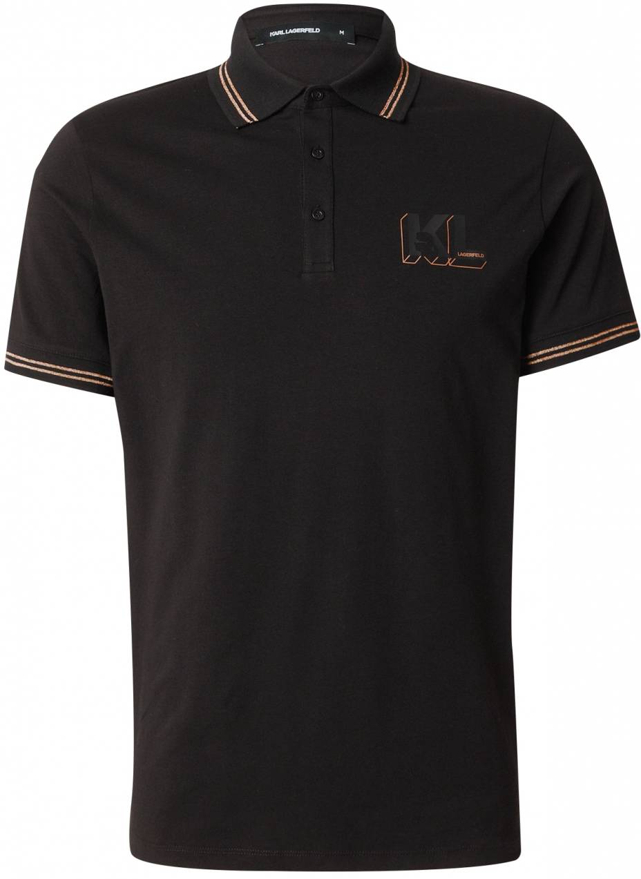 Karl Lagerfeld Tričko  svetložltá / čierna