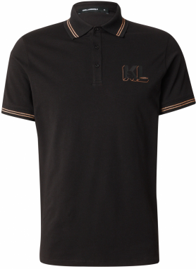 Karl Lagerfeld Tričko  svetložltá / čierna