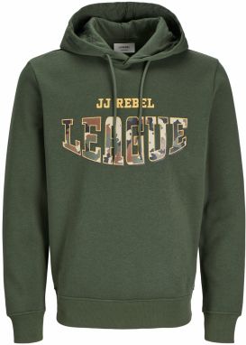 JJ Rebel Mikina 'JREBHAMILTON'  béžová / hnedá / medová / tmavozelená